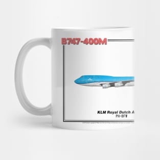 Boeing B747-400M - KLM Royal Dutch Airlines (Art Print) Mug